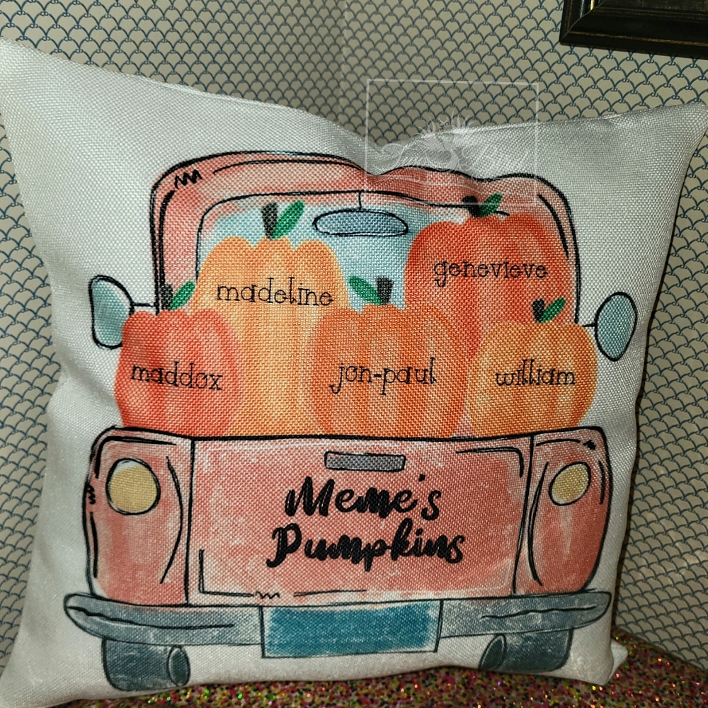 Custom Fall Throw Pillow